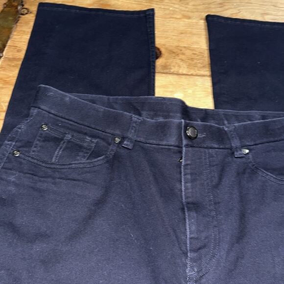 Mens Hart Schaffner Mart Navy Blue Textured Pants Size 36 - Picture 4 of 11